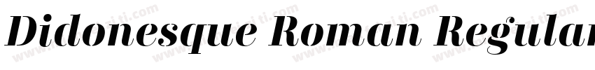 Didonesque Roman Regular字体转换